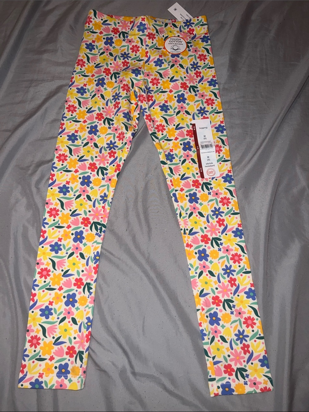 Girls Floral Leggings - Multicolor